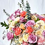 Luxurious Mixed Flowers White Box Arrangement