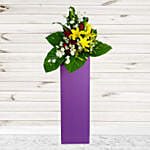 Magnificent Mixed Flowers Cardboard Stand