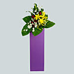 Magnificent Mixed Flowers Cardboard Stand