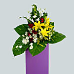Magnificent Mixed Flowers Cardboard Stand