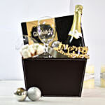 Merry Christmas Charming Black Gift Box