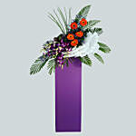Mesmerising Mixed Flowers Cardboard Stand