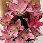 Oriental Pink Lilies Bunch