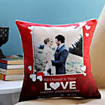 Personalised Happy Anniversary Love Cushion