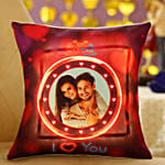 Personalised I Love You Led Cushion