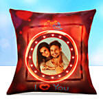 Personalised I Love You Led Cushion