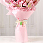 Personalised Passionate Oriental Pink Lilies