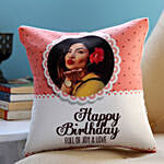 Personalized Joy And Love Birthday Cushion