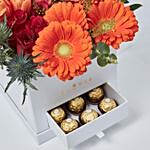 Premium Mixed Flowers Box Arrangement