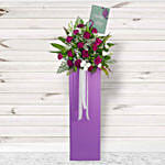 Ravishing Mixed Flowers Cardboard Stand