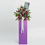 Ravishing Mixed Flowers Cardboard Stand