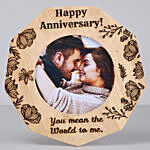 romantic anniversary one personalised wooden frame