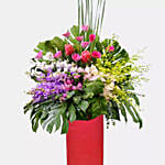 Shades Of Happy Flower Arrangement Stand