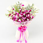 Ten Attractive Purple Orchids Bouquet