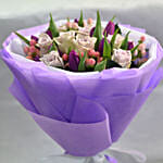 Tulips Roses Elegant Bunch