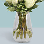 Vase Of White Roses