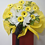 Yellow Gerberas Flower Stand