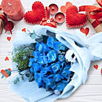 Floral Blue Roses Bouquet