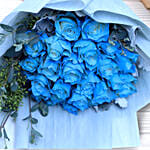 Floral Blue Roses Bouquet