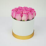 Red And Pink Roses Allure In Round Boxes