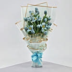 Dazzling 20 Blue Tulips Bouquet