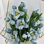 Dazzling 20 Blue Tulips Bouquet