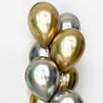 Gold And Silver Chrome Balloons