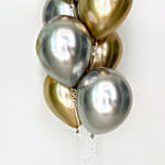 Gold And Silver Chrome Balloons