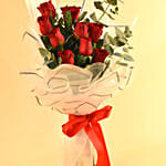 Hot Red Roses Bouquet