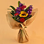 Striking Mixed Flowers Bouquet