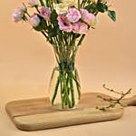 Mixed Spray Roses Oval Shaped Vase