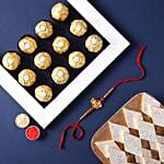 Sneh Antique Rakhi With Kaju Katli & Ferrero Rocher