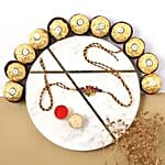 Sneh Auspicious Ganesha Rakhi & Ferrero Rocher Box