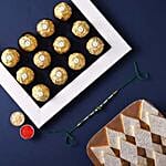 Sneh Designer Rakhi With Kaju Katli & Ferrero Rocher