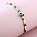 Sneh Fancy Green Pearl Rakhi