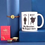 Sneh Gold Rakhi With Printed Mug