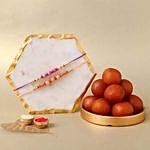 Sneh Pretty Beads Rakhi Set & Gulab Jamun