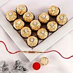 Sneh Sleek Mauli Rakhi & Ferrero Rocher Box