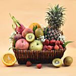 Assorted Fruits Rectangular Basket