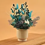 Blissful Mixed Preserved Flowers Designer Vase