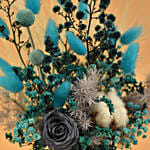 Blissful Mixed Preserved Flowers Designer Vase