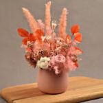 Enticing Mixed Preserved Flowers Designer Vase