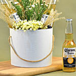 Mixed Flowers & Beer White Box