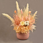 Alluring Mixed Preserved Flowers Designer Vase