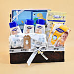 Brown Basket Baby Care Hamper