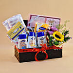 Brown Straw Basket Baby Care Hamper