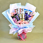 Delightful Mixed Flowers & Chocolates Bouquet