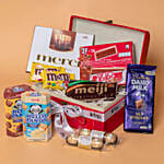 Delightful Treats Red Leather Basket