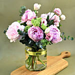 Refreshing Mixed Flowers Cylindrical Vase