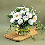 Soothing Mixed Flowers Fish Bowl Vase